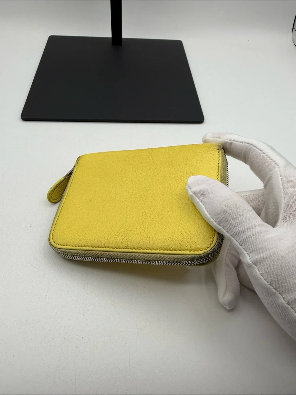 Balenciaga Pebbled Leather bi fold Wallet